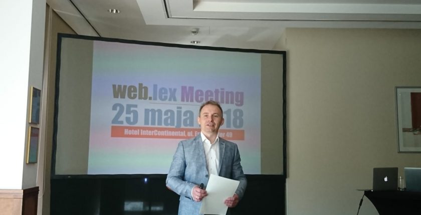 Weblex meeting Rafał Chmielewski